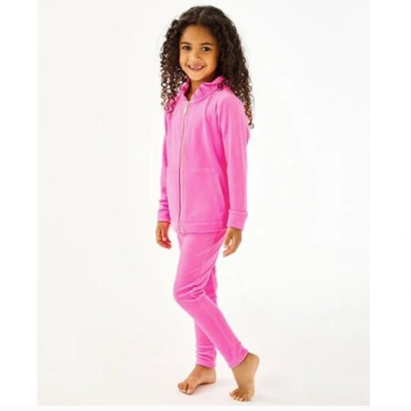Lilly Pulitzer Other - Lilly Pulitzer velour track suit (Jayla top Large, maia legging bottom medium)
